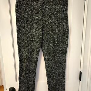 Theory Black and White Speckled Trousers
